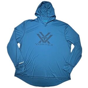 Vortex SunSlayer Hoodie 3XL Blue Fishing Hunting Performance Sun Shirt